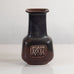 Gunnar Nylund for Rörstrand, Sweden, stoneware vase with dark brown glaze H1476