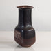 Gunnar Nylund for Rörstrand, Sweden, stoneware vase with dark brown glaze H1476