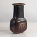 Gunnar Nylund for Rörstrand, Sweden, stoneware vase with dark brown glaze H1476