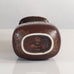 Gunnar Nylund for Rörstrand, Sweden, stoneware vase with dark brown glaze H1476