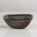 Gunnar Nylund for Rörstrand, Sweden, ceramic bowl with blue and brown glaze H1008