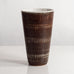 Hertha Bengtsson for Rörstrand, stoneware vase with striated brown glaze L3243