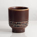 Hertha Bengtsson for Rörstrand, stoneware vase with brown haresfur glaze M4209