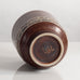 Hertha Bengtsson for Rörstrand, stoneware vase with brown haresfur glaze M4209