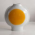 Inger Persson for Rorstrand, Sweden, stoneware vase with glossy white and yellow glaze M4056