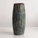 Gunnar Nylund for Rörstrand, Sweden, stoneware vase with striated green and brown glaze J1718