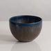 Carl Harry Stålhane for Rörstrand, Sweden, bowl with glossy green and blue glaze M4082
