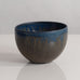 Carl Harry Stålhane for Rörstrand, Sweden, bowl with glossy green and blue glaze M4082