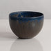 Carl Harry Stålhane for Rörstrand, Sweden, bowl with glossy green and blue glaze M4082