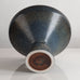 Carl Harry Stålhane for Rörstrand, Sweden, large stoneware footed bowl with blue haresfur glaze L3952