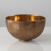 Axel Salto for Royal Copenhagen, Denmark, bronze bowl with fluted line pattern L3119