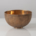 Axel Salto for Royal Copenhagen, Denmark, bronze bowl with fluted line pattern L3119
