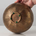 Axel Salto for Royal Copenhagen, Denmark, bronze bowl with fluted line pattern L3119