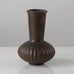 Sune Backstroms, Sweden, bronze ribbed vase L3179