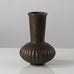 Sune Backstroms, Sweden, bronze ribbed vase L3179