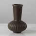 Sune Backstroms, Sweden, bronze ribbed vase L3179