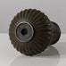 Sune Backstroms, Sweden, bronze ribbed vase L3179