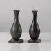 Just Andersen for GAB, Sweden, pair of bronze vases L3190 and L3195