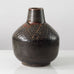 Carl Harry Stålhane for Rörstrand, Sweden, stoneware vase with brown and brick red glaze L3152