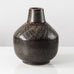 Carl Harry Stålhane for Rörstrand, Sweden, stoneware vase with brown and brick red glaze L3152