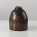 Carl Harry Stålhane for Rörstrand, Sweden, unique stoneware vase with brown and brick red glaze L3144