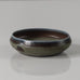 Carl Harry Stålhane for Rörstrand, Sweden, unique stoneware bowl with blue, gray and green glaze H1157