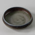 Carl Harry Stålhane for Rörstrand, Sweden, unique stoneware bowl with blue, gray and green glaze H1157