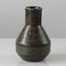 Carl Harry Stålhane for Rörstrand, Sweden, unique stoneware vase with brown and green glaze L3134