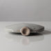 Ingeborg and Bruno Asshoff, Germany, unique stoneware flattened bottle vase with brown and off-white glaze K2901