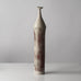 Ingeborg and Bruno Asshoff, Germany, unique tall stoneware vase with pink and off-white glaze K2899