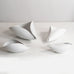 Group of porcelain  "Veckla" bowls with matte white glaze by Stig Lindberg