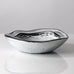 Nils Kähler for Herman A. Kähler Keramik, bowl with black and white glaze J1731