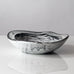Nils Kähler for Herman A. Kähler Keramik, bowl with black and white glaze J1731