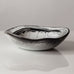 Nils Kähler for Herman A. Kähler Keramik, bowl with black and white glaze J1731