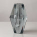 Strombergshyttan large faceted vase in clear glass L3118