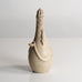 Arne Bang, Denmark, decorated stoneware bottle vase with off-white glaze and topper M4245