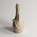 Arne Bang, Denmark, decorated stoneware bottle vase with off-white glaze and topper M4245