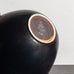 Gunnar Nylund for Rorstrand, Sweden, large ovoid bowl with black haresfur glaze J1071