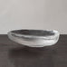 Vicke Lindstrand for Kosta, Sweden, triangular footed bowl with carved frosted surface J1625