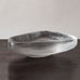 Vicke Lindstrand for Kosta, Sweden, triangular footed bowl with carved frosted surface J1625