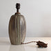 Arne Bang, Denmark, stoneware lamp with olive crystalline glaze M4279