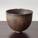 Deirdre Burnett, own studio, UK, unique stoneware bowl with matte brown glaze K2168