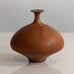 Karl Scheid, Germany, unique stoneware vase with burnt orange matte glaze G9263