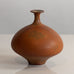 Karl Scheid, Germany, unique stoneware vase with burnt orange matte glaze G9263