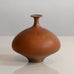 Karl Scheid, Germany, unique stoneware vase with burnt orange matte glaze G9263