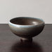 Berndt Friberg for Gustavsberg, Sweden, unique bowl with blue and gray haresfur glaze K2919