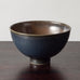Lasse Östman, Sweden, unique stoneware bowl with blue and brown glaze H1334