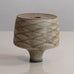Karl Scheid, Germany, unique stoneware vase with pale gray matte glaze L3747