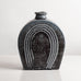 Phil Rogers, own studio, UK unique stoneware vase with semi-gloss gray glaze M4288