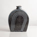 Phil Rogers, own studio, UK unique stoneware vase with semi-gloss gray glaze M4288